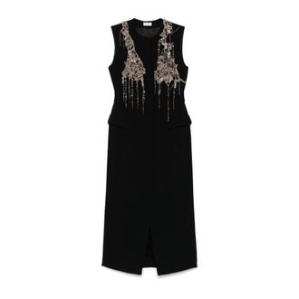 Dries Van Noten Midi Dresses - female - Dries Van Noten - Midi Dresses - Black - L - Dresses