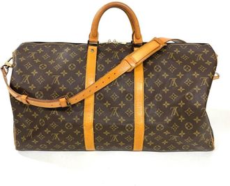 Louis Vuitton Brown Monogram Canvas Boston Bag (Pre-Owned)