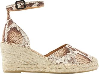 VIA VAI Flora Braid Espadrilles - Dames - Sleehakken - Bruin - 41 EU - Leer - Schoenen
