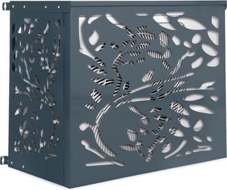 IDMarket Copertura Per Climatizzatore In Metallo Grigio Antracite Lis Per Protezione Dellunit&agrave; Esterna 95 X 50 X 80 Cm