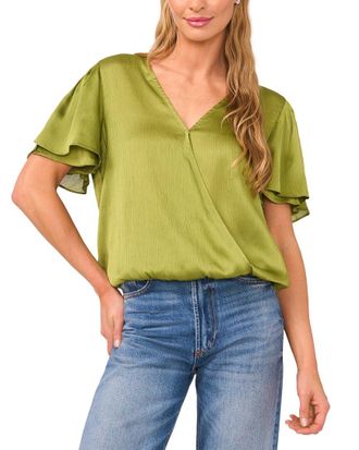 Vince Camuto Tulip Wrap Blouse
