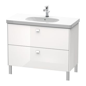 Duravit Duravit Brioso Mueble De Mesada 102,0 X 46,9 Cm, 2 Extra&iacute;bles, Para Lavabo D-c&oacute;digo 034210, Color (frente/cuerpo): Decoraci&oacute;n Blanca De Alto Brillo, M