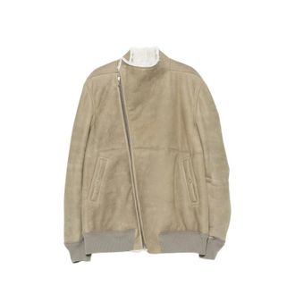Rick Owens Hollywood Flight Jacket - Heren - Zomerjassen - Groen - XL - Leer - Jassen