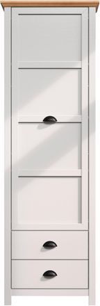 HOME AFFAIRE Garderobenschrank »Herzwill« Kleiderschrank, grau, Eiche, Kleiderstange, B/H/T ca.: 65/201/41 cm