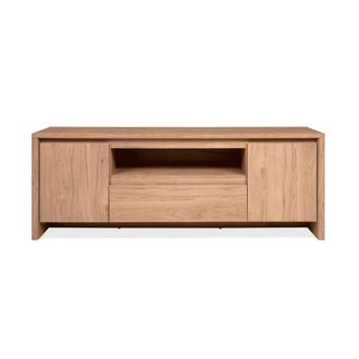 Calicosy Mueble tv 2 puertas, 1 caj&oacute;n y 1 nicho efecto madera l163 cm