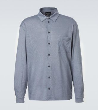 Giorgio Armani Camicia in jersey di lino