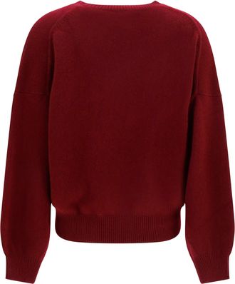 Lisa Yang Womens Veira Sweater Deep Plum Kashmir-Capra Hircus Kashmir/capra
