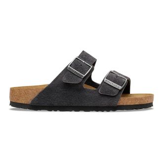 Birkenstock Sliders, male, Black, Size: 12 US Arizona Narrow Fit