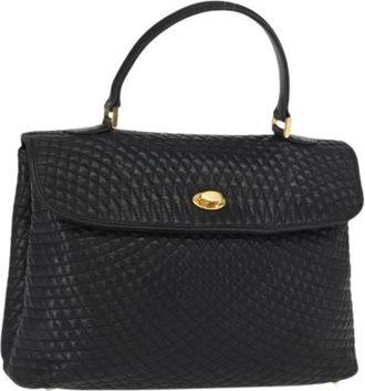 Bally Pre-owned Handbags, female, Black, Size: ONE SIZE Pre-owned Leather Handbag