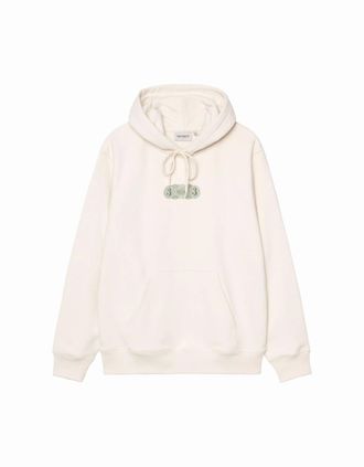 Carhartt Work in Progress Mens Carhartt WIP 3 One 3 Hoodie Salt - White - Size: 42