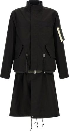 sacai Hombre, Abrigos, Negro, Talla: M