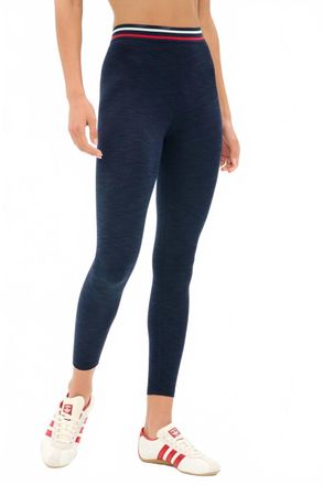 SPLITS59 Womens Bailey High Waist Active Rib Legging In Heathered/indigo