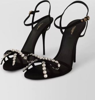 Dolce & Gabbana crystal embellished ankle strap sandals