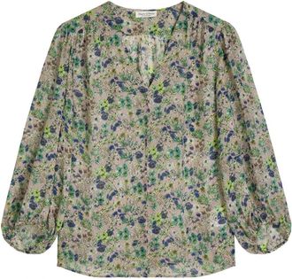 Marc O'Polo Geweven Blouses Lange Mouw - Dames - Blouses - Veelkleurig - XS - Overhemden