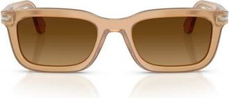 Persol 53mm Rectangular Sunglasses in Opal Beige/light Brown at Nordstrom