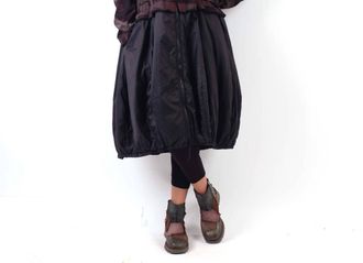 Rundholz Printed Hooded Zip Coat In Multicolor