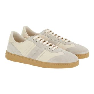 Ferragamo Mens Achille Sneaker In Mascarpone