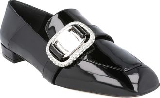 Ferragamo Embellished Patent Loafer in Black at Nordstrom Rack, Size 6.5