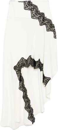CHRISTOPHER ESBER Verner asymmetrische rok met kant - Wit