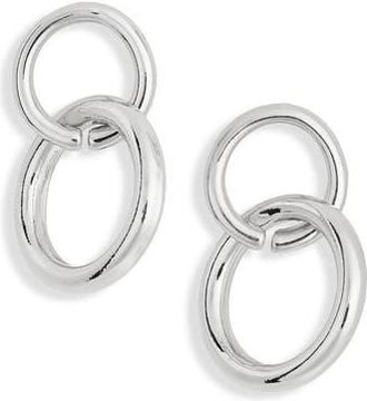 Leith Link Drop Earrings in Silver at Nordstrom Rack