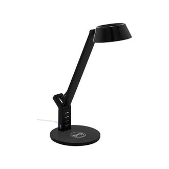Eglo Eglo - Banderalo Negro Sobremesa Touch Dimmer Led Con Cargador Qi