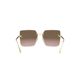 Fendi Womens Sunglasses Brown Metal