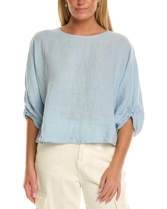 Velvet Velvet By Graham & Spencer Cass Woven Linen Top