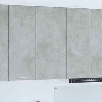 vidaXL vidaXL Armadio pensile Grigio Cemento e Bianco 50 x 31 x 100 cm