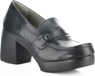 FLY London Filk Platform Pump in 000 Black at Nordstrom, Size 40