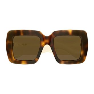 Valentino Vg0056S Zonnebril - Dames - Accessoires - Bruin - Maat: 51 MM Nylon