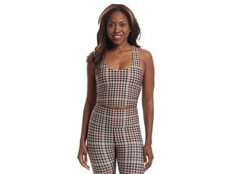 Beach Riot Yara Top Womens Lingerie Midnight Houndstooth : SM, Polyester/Spandex
