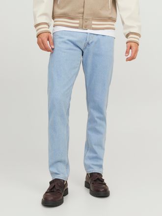 Jack & Jones Loose-fit-Jeans JACK & JONES JJICHRIS JJORIGINAL SQ 738 NOOS, Herren, Gr. 30, L&auml;nge 34, blau denim, Denim/Jeans, Obermaterial: 100% Baumwolle, unifarb