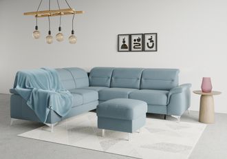 Sit&more Ecksofa »Sinatra L-Form« optional mit Kopfteilverstellung und Armteilfunktion