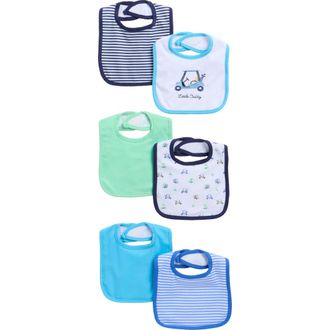 Little Me 6-Pack Assorted Little Candy Bibs in Blue Multi at Nordstrom Rack, Size 0-12 M