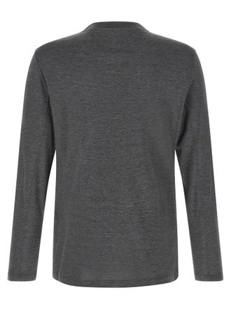 Brunello Cucinelli Silk-Cotton Jersey T-Shirt - Grey
