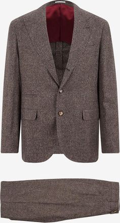 Brunello Cucinelli Hochwertiger Karoanzug aus Flanell