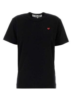 Comme Des Gar&ccedil;ons Black Cotton T Shirt