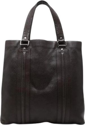 Gucci Pre-owned Vintage Tote Bag - Dames - Vintage Shopper - Bruin - ONE Size - Leer - Vintage
