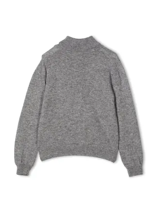 Fay Wool-Blend Turtleneck Sweater - Gray