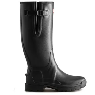 Hunter Balmoral Side Adjustable Neo Lined Tech Sole Boot Gummistiefel f&uuml;r Herren | schwarz/grau