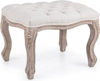 BIZZOTTO Poltrona Pouf diva Per Interno, Con Struttura In Rubber Wood Da 53x42x38cm -naturale