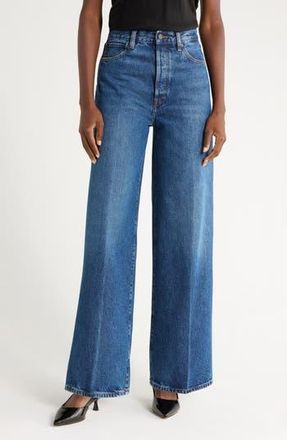 Frame Denim The Collegiate Super High Waist Wide Leg Jeans in Galactic at Nordstrom Rack, Size 25