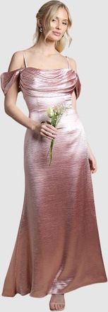 Coast Cowl Neck Bridesmaid Maxi Dress in Blush at Nordstrom, Size 14