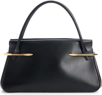 Givenchy Medium Pinch Leather Top Handle Bag in 001-Black at Nordstrom