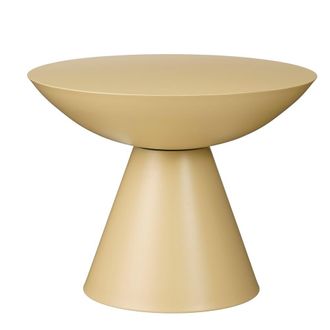 MiCa Decorations Mesa auxiliar celise beige h44xb59xl59cm