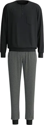 CALIDA Pigiama con Polsini Relax Cosy Vibes 4 - - Nightwear & Lounge - Uomo - Nero - M