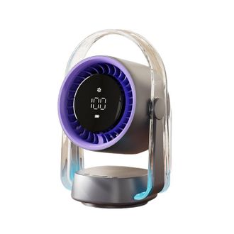 Angel Cerd&aacute; Ventilador De Escritorio, Ventilador De Dormitorio, Potente Flujo De Aire, 100 Velocidades, Funcionamiento Silencioso, Color Morado