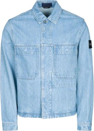 Stone Island Light Bull Denim Jacket - Heren - Jassen - Blauw - Maat: M Denim