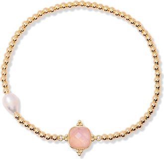 Brook & York Dakota Birthstone Bracelet in Gold June at Nordstrom