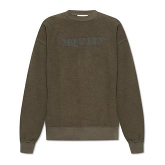 Alexander McQueen Alexander McQueen, Sweatshirts, male, Green, Size: L Sweatshirt with logo